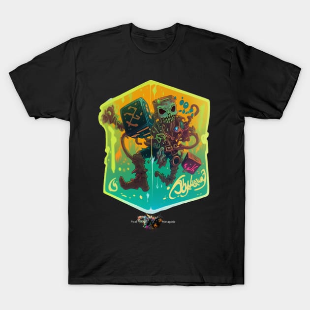 Gelatinous Cube D&D Monster Graffiti T-Shirt by Pixel-Meanagerie